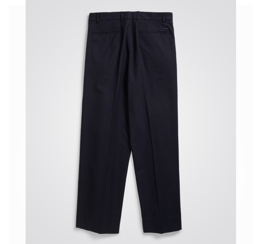 Norse Projects  Benn Relaxed Pleated Trouser Dark Navy