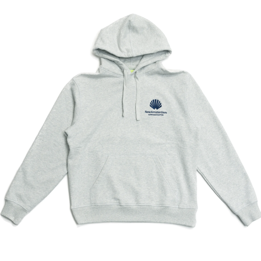 New Amsterdam Surf Association  Limited Logo Hoodie Ash/Estate Blue