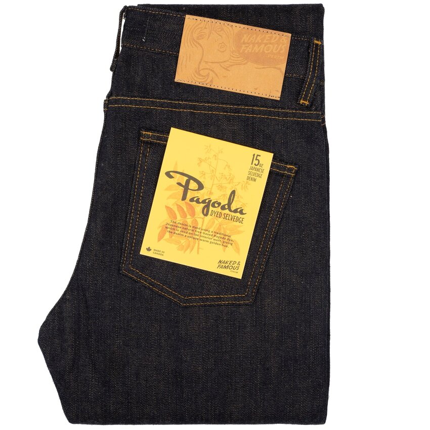 Naked & Famous Denim Weird Guy Pagoda Dyed Selvedge