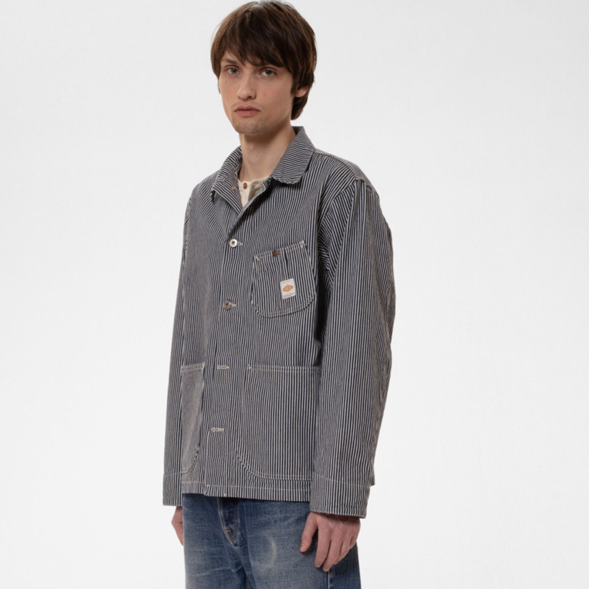 Nudie Jeans Howie Hickory Chore Jacket