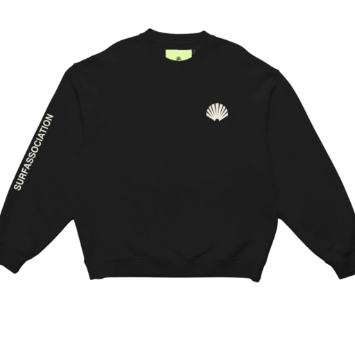 New Amsterdam Surf Association  Logo Crewneck Black/White