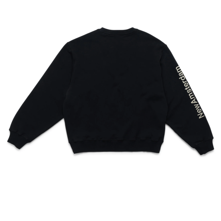 New Amsterdam Surf Association  Logo Crewneck Black/White