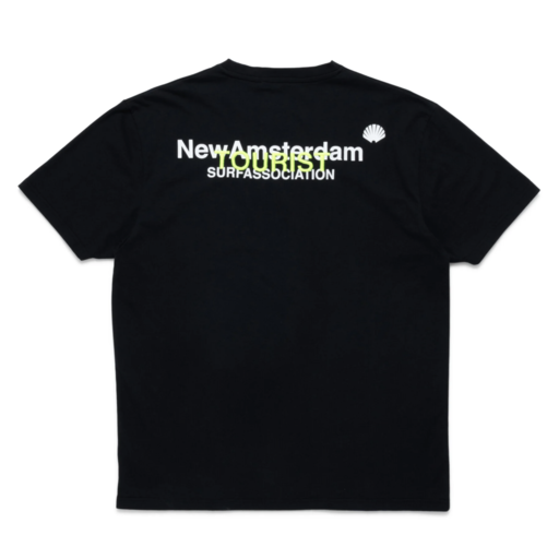 New Amsterdam Surf Association  Logo Tourist Tee Black