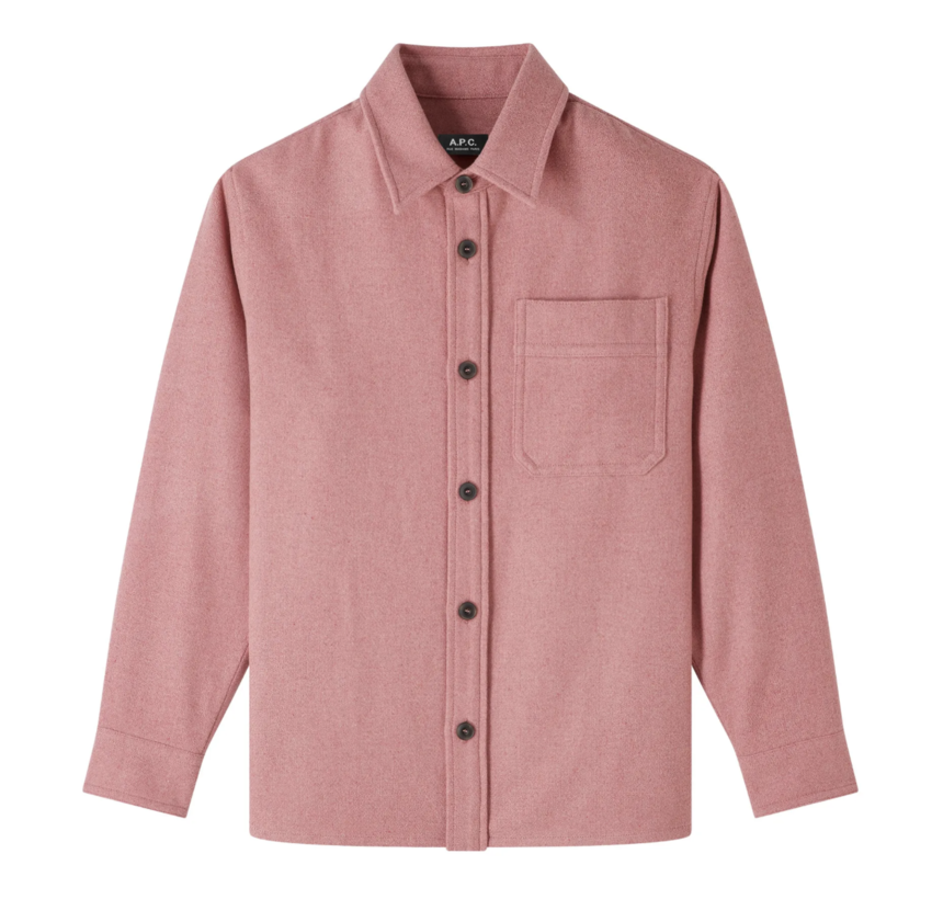 A.P.C. Paris Basile Overshirt Pink