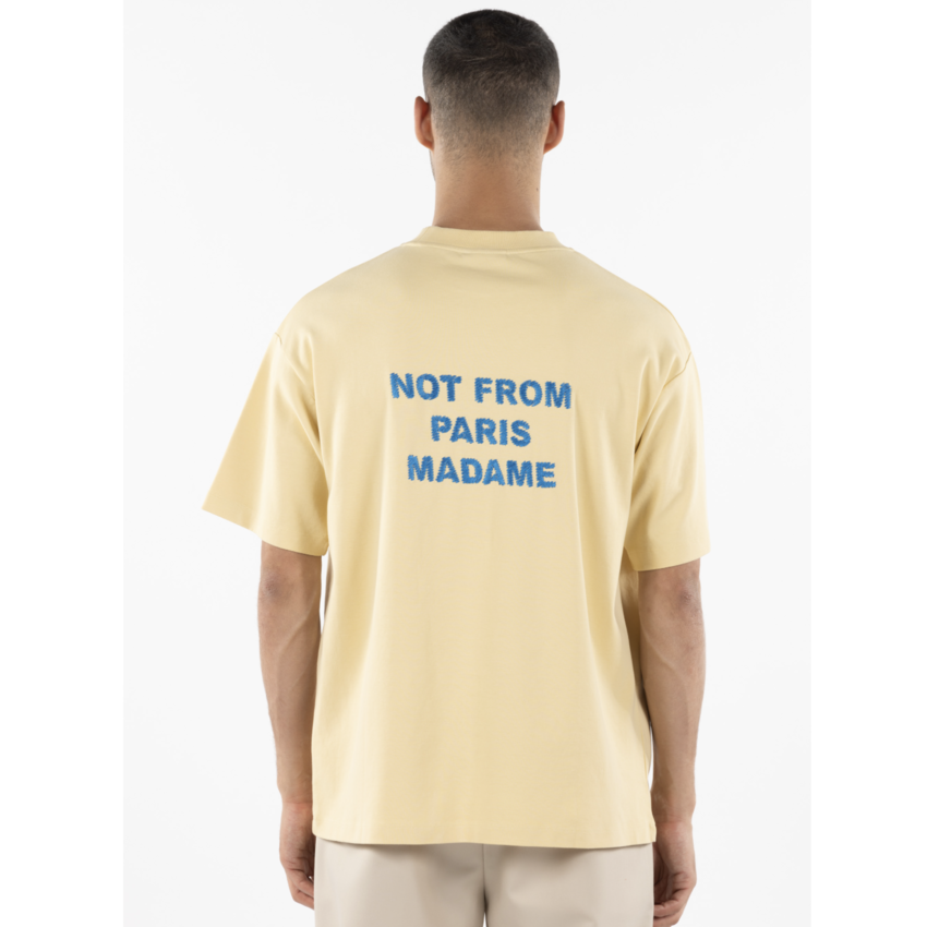 Drôle de Monsieur Slogan Tee Straw