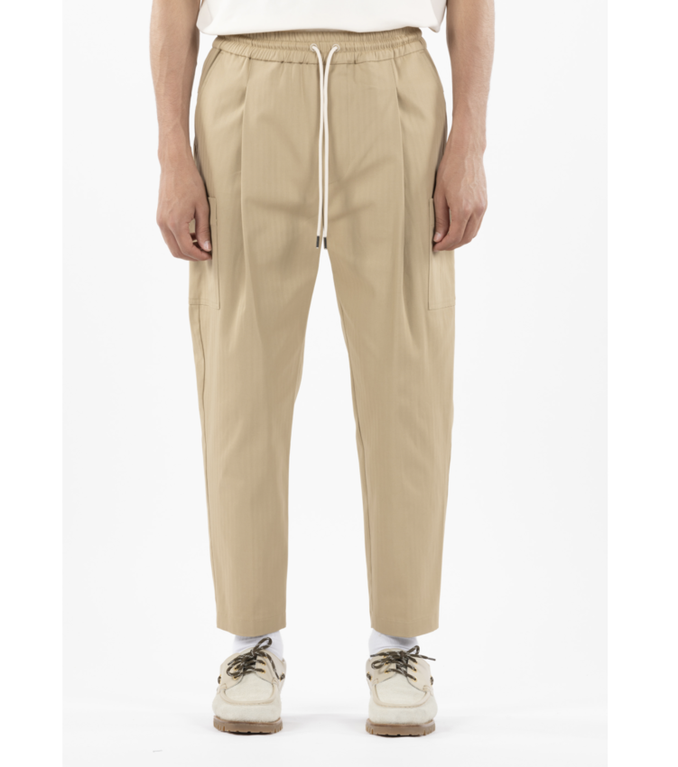 Drôle de Monsieur Cropped Cargo Pants Dark Beige