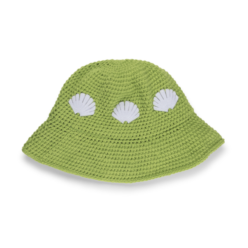 New Amsterdam Surf Association  Crochet Hat Lime Green