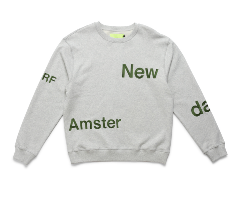 New Amsterdam Surf Association  Name Sweat Ash/Green