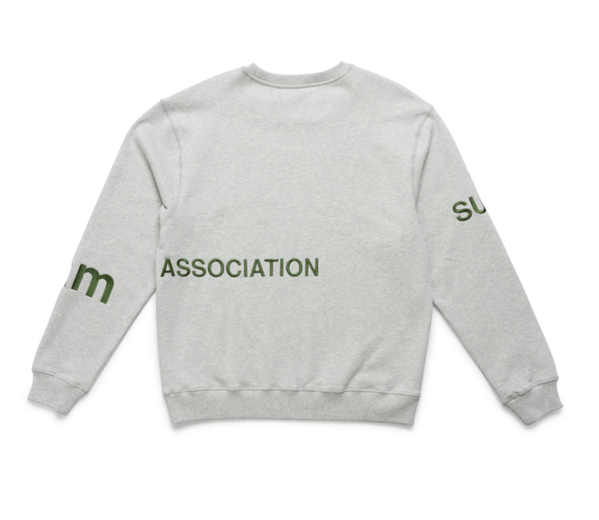 New Amsterdam Surf Association  Name Sweat Ash/Green