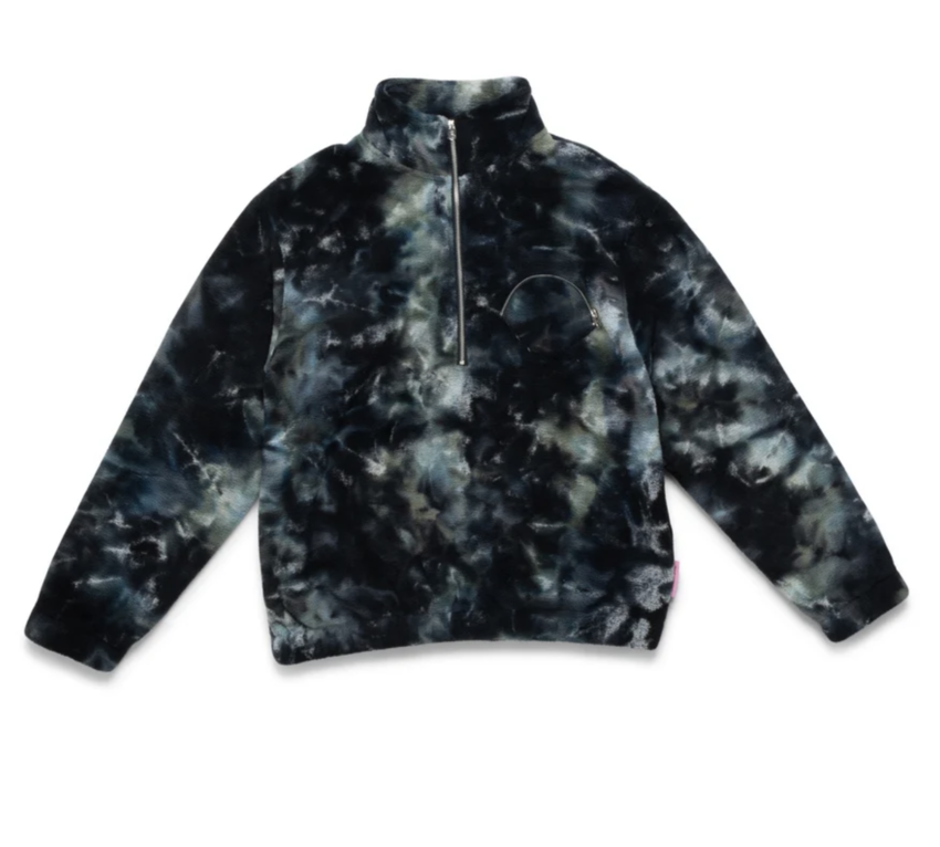 New Amsterdam Surf Association  Half Zip Oyster Tie Dye