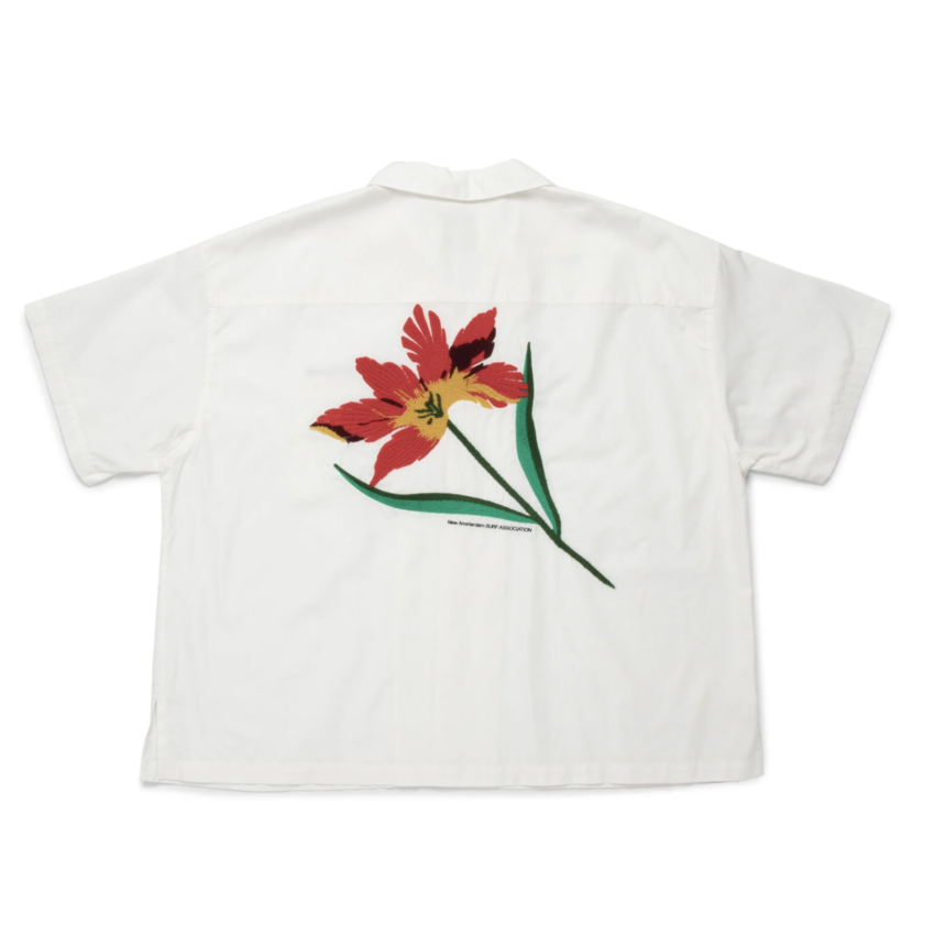 New Amsterdam Surf Association  Layday Tulip Shirt White