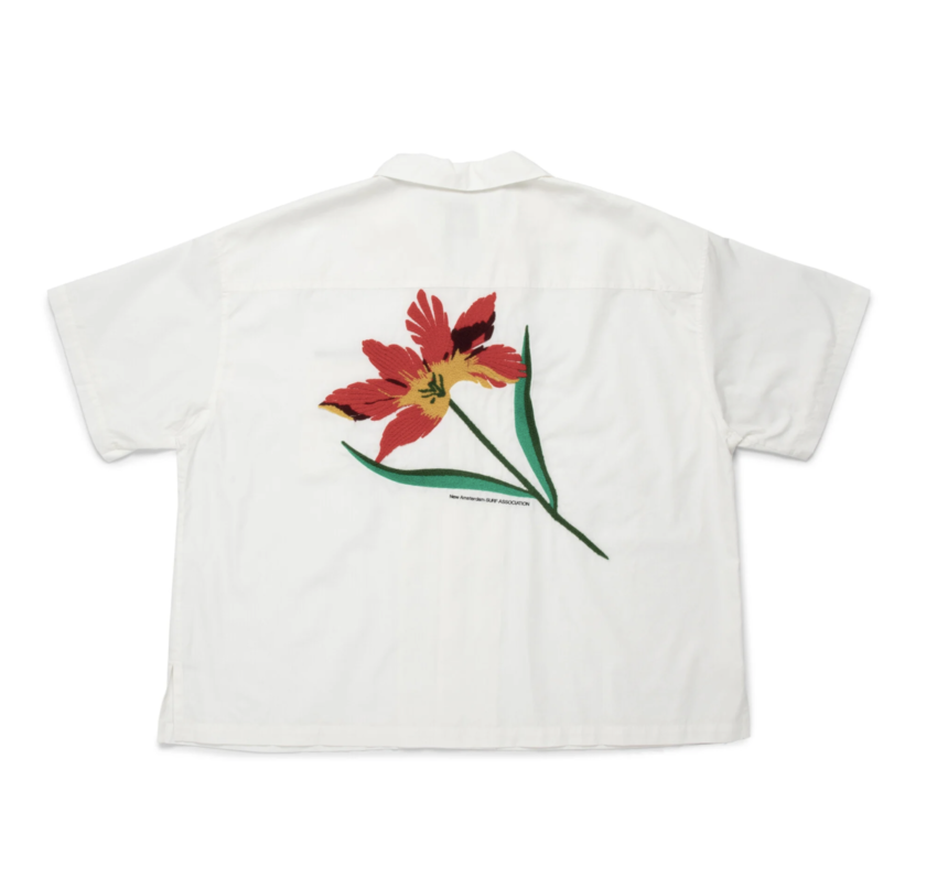 New Amsterdam Surf Association  Layday Tulip Shirt White