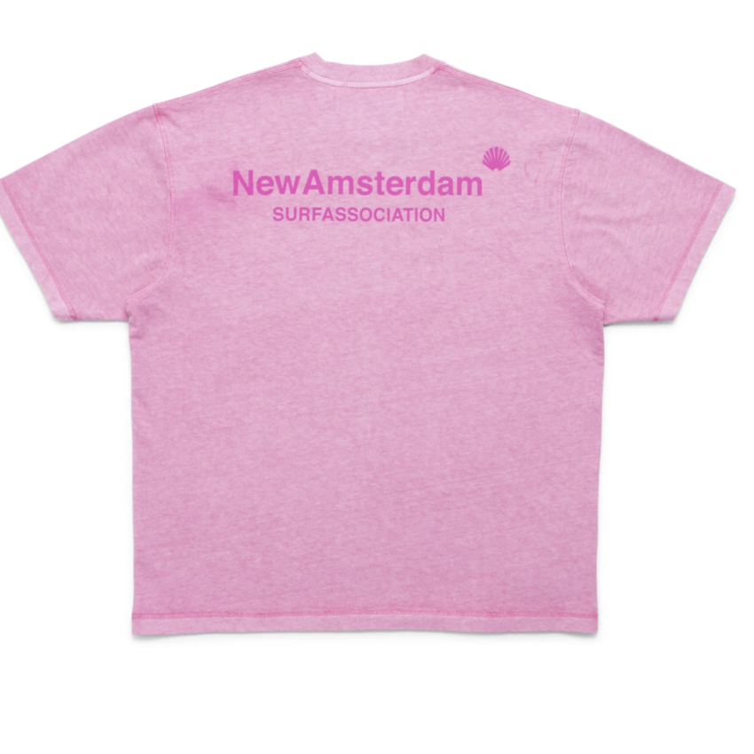 New Amsterdam Surf Association  Logo Tee Rosebloom