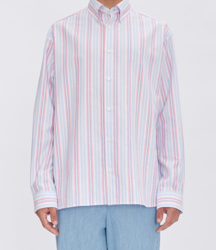 A.P.C. Paris Mathias Oversized Shirt Neon Pink