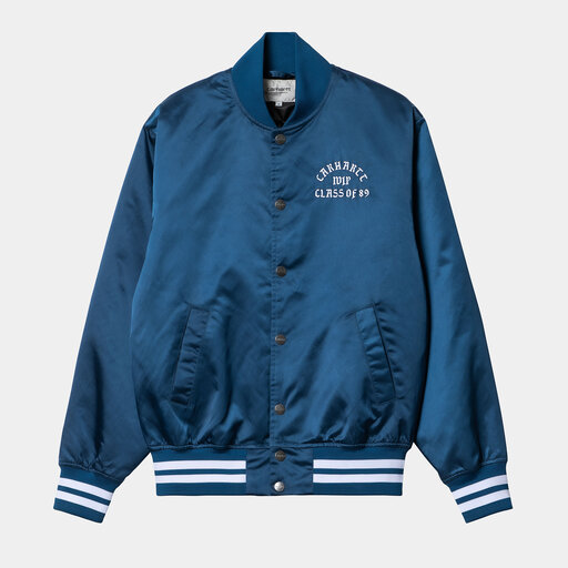 Carhartt WIP Class of 89 Bomber Jacket Elder/White