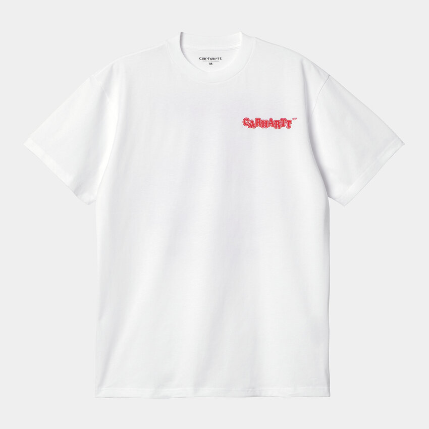 Carhartt WIP S/S Fast Food T-Shirt White/Red