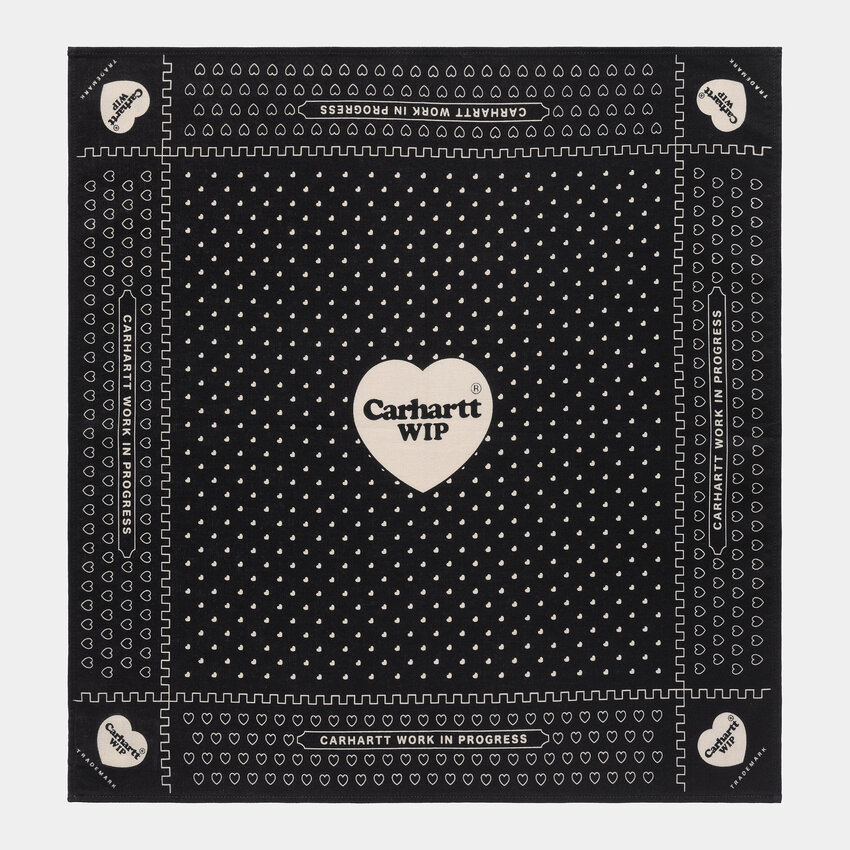 Carhartt WIP Heart Bandana Print Black