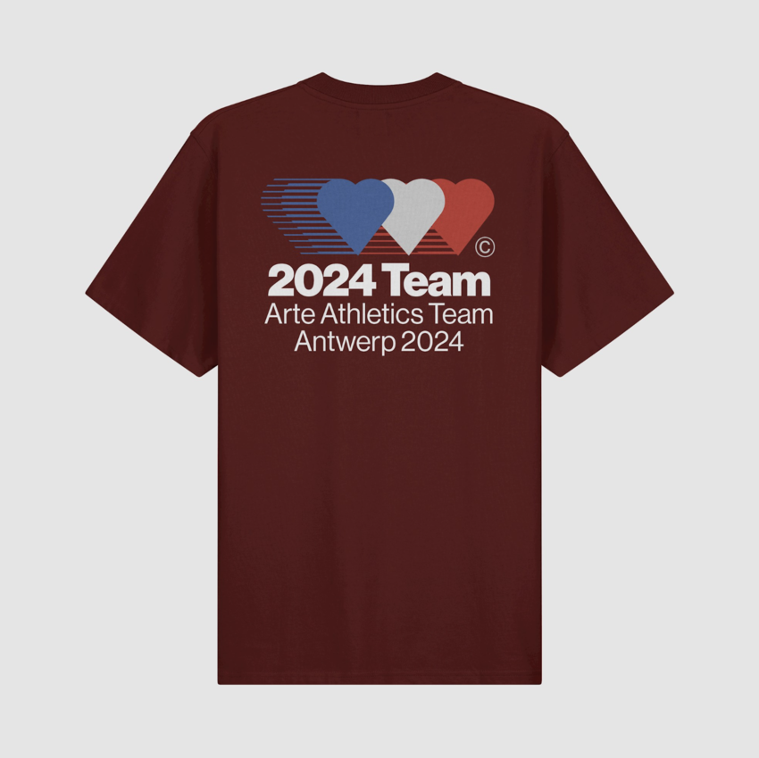 ARTE Antwerp Teo Back Team Tee Bordeaux