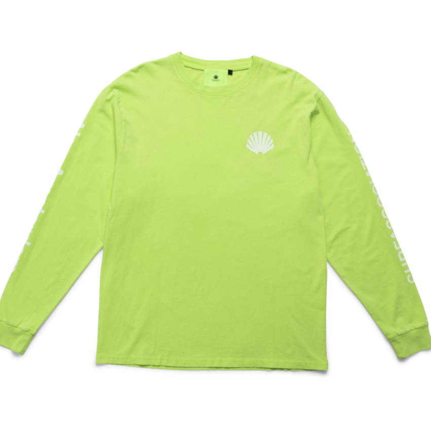 New Amsterdam Surf Association  Logo Longsleeve Sharp Green/White