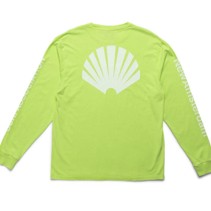 New Amsterdam Surf Association  Logo Longsleeve Sharp Green/White