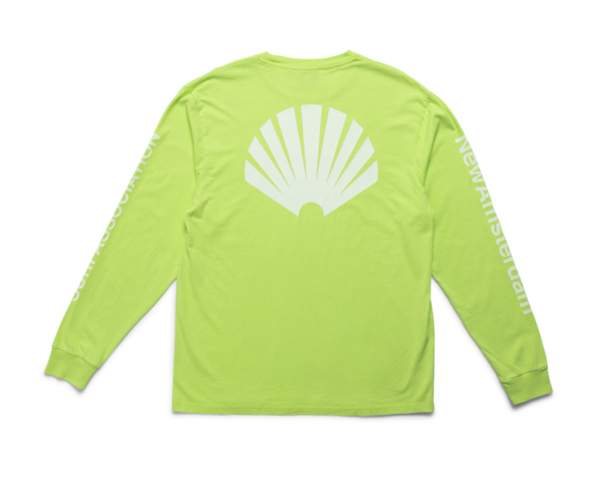 New Amsterdam Surf Association  Logo Longsleeve Sharp Green/White