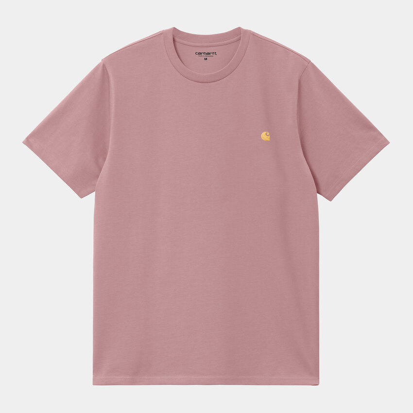 Carhartt WIP S/S Chase T-Shirt Glassy Pink/Gold