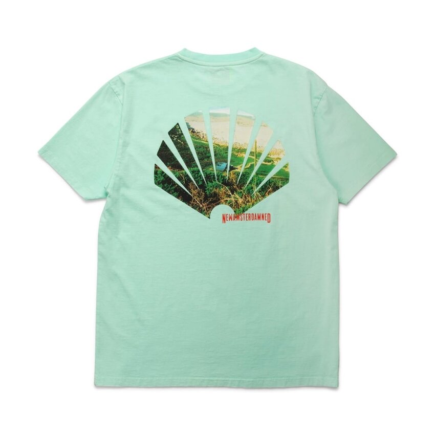 New Amsterdam Surf Association  NASA Tourist Tee Bleached Aqua