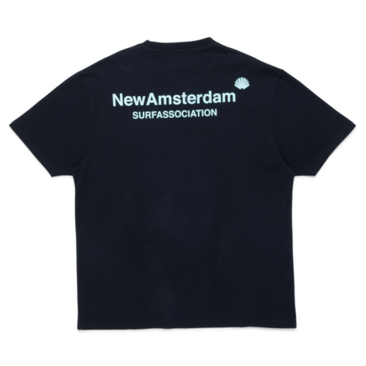 New Amsterdam Surf Association  Logo Tee Black Pool