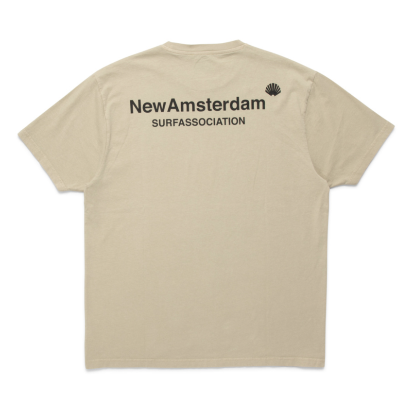 New Amsterdam Surf Association  Logo Tee Castlewall/Black