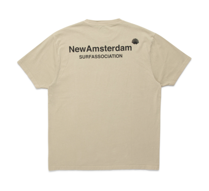 New Amsterdam Surf Association  Logo Tee Castlewall/Black