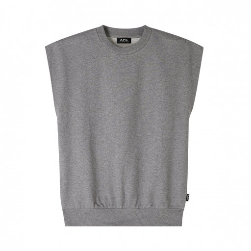 A.P.C. Paris Sleeveless Coach T-Shirt Grey