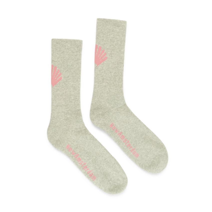 New Amsterdam Surf Association  Logo Socks Ash