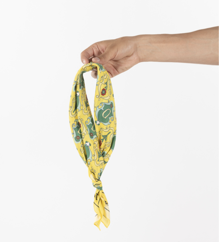 Drôle de Monsieur Ornaments Scarf Yellow