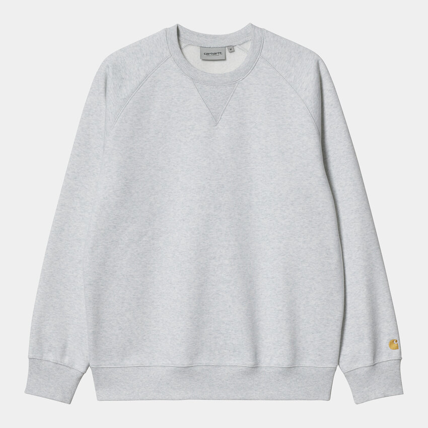 Carhartt WIP Chase Sweat Ash Heather/Gold