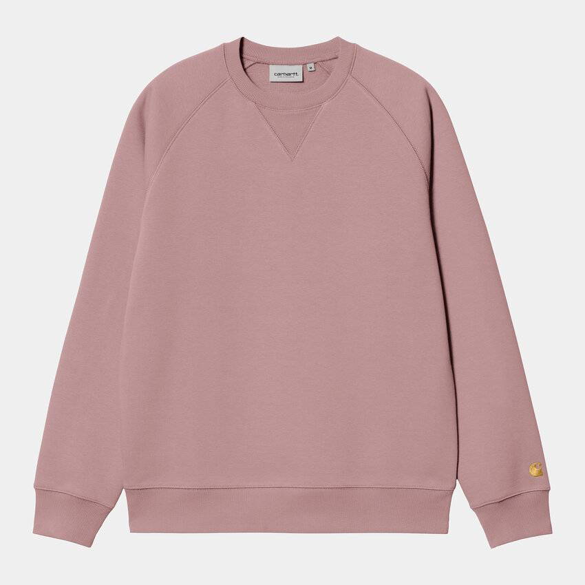 Carhartt WIP Chase Sweat Glassy Pink/Gold