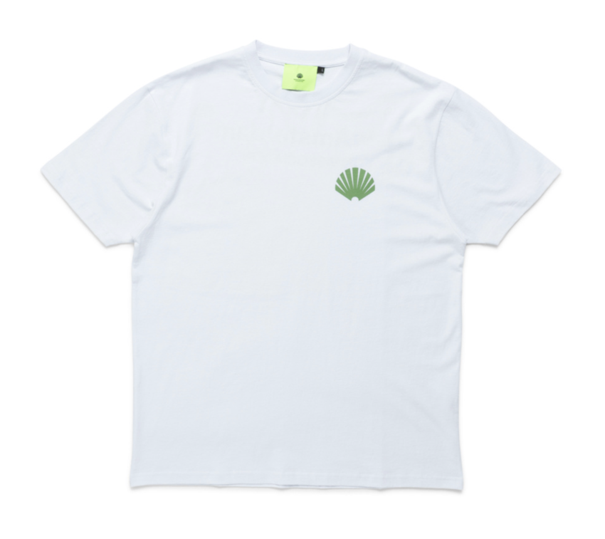 New Amsterdam Surf Association  Logo Tee White/Green