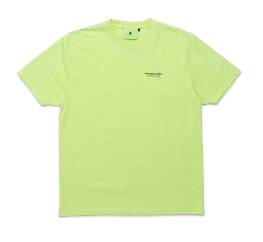 New Amsterdam Surf Association  Name Tee Safety Green