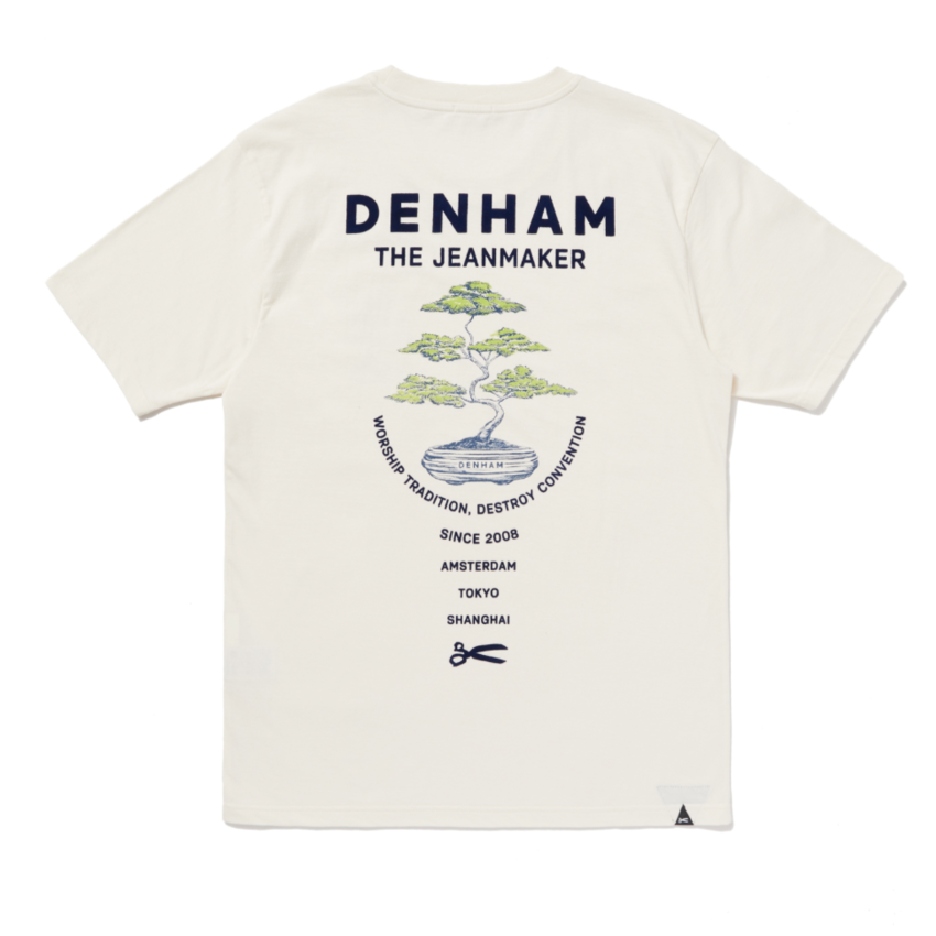 Denham Shrub Reg Tee Off White