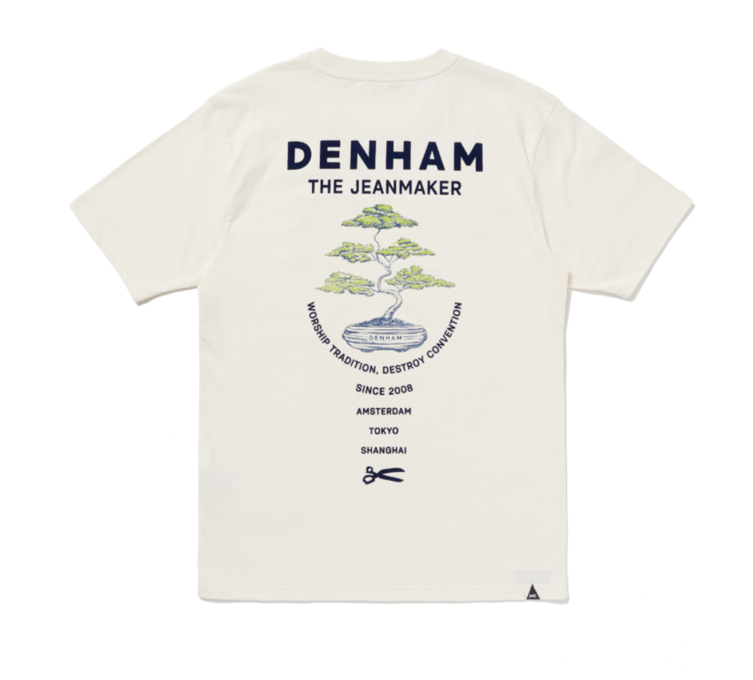 Denham Shrub Reg Tee Off White