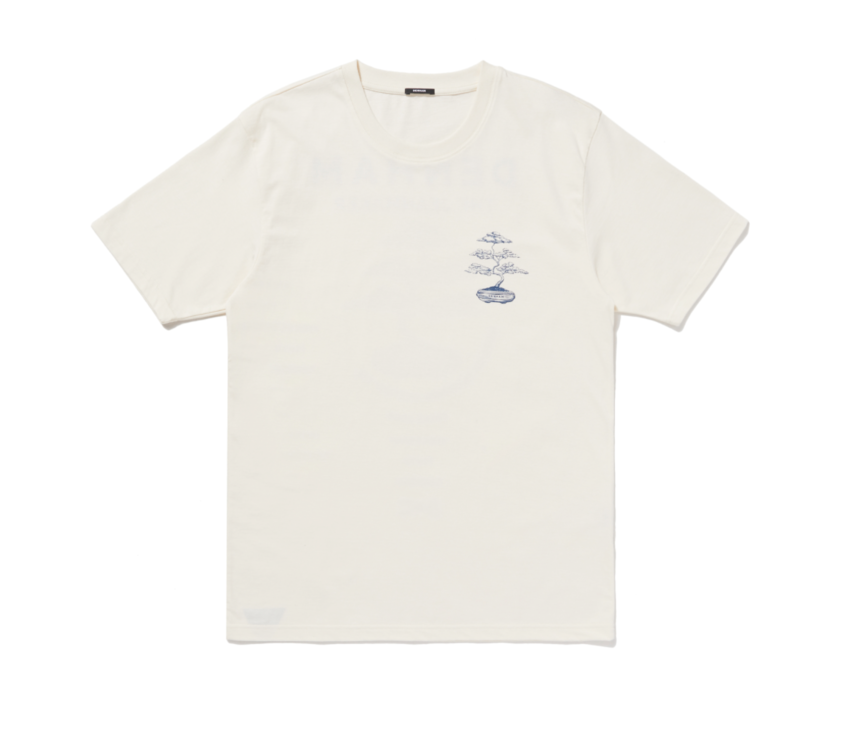 Denham Shrub Reg Tee Off White