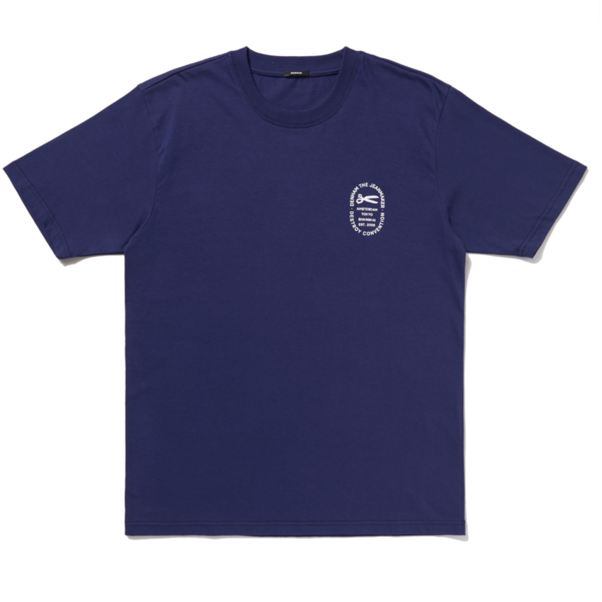 Denham Flora Reg Tee Patriot Blue