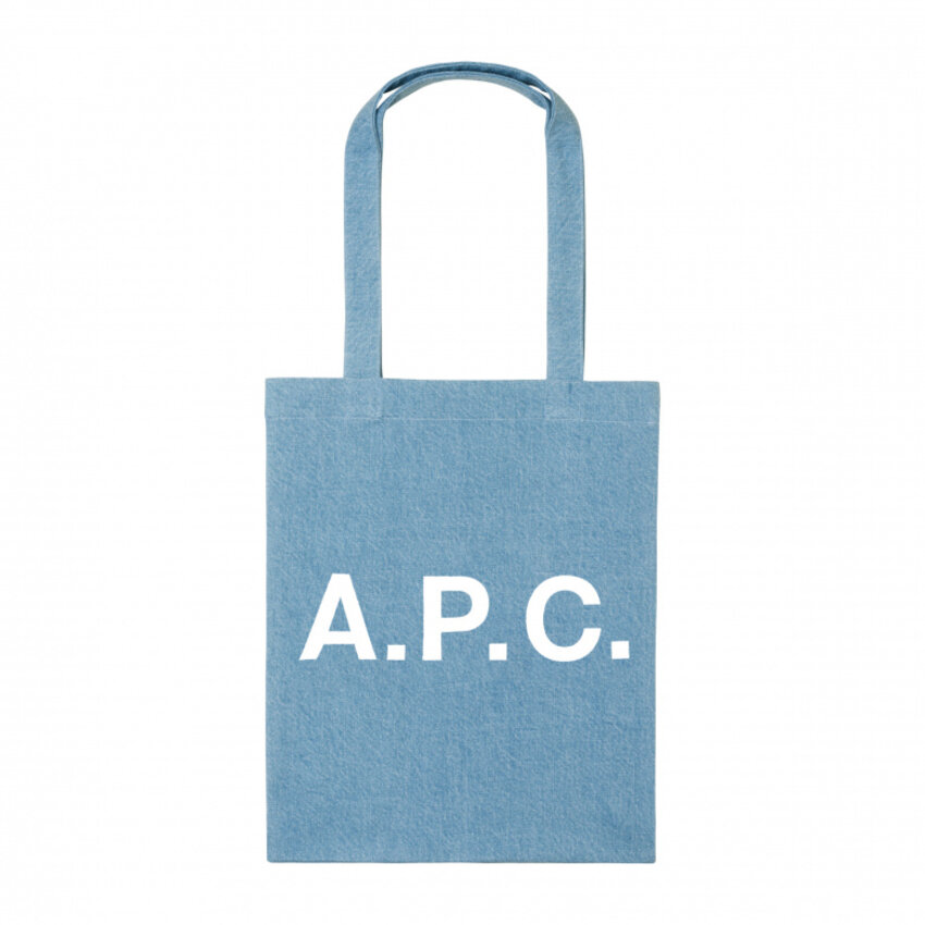 A.P.C. Paris Lou Tote Bag Light Blue