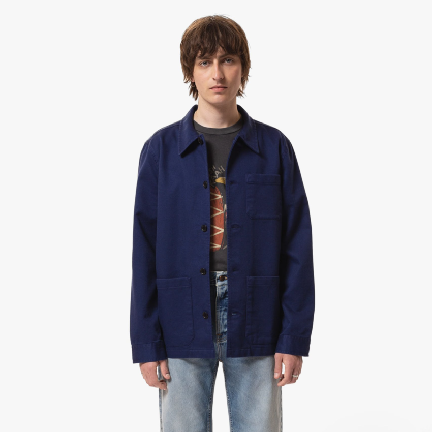 Nudie Jeans Barney Worker Jacket Mid Blue