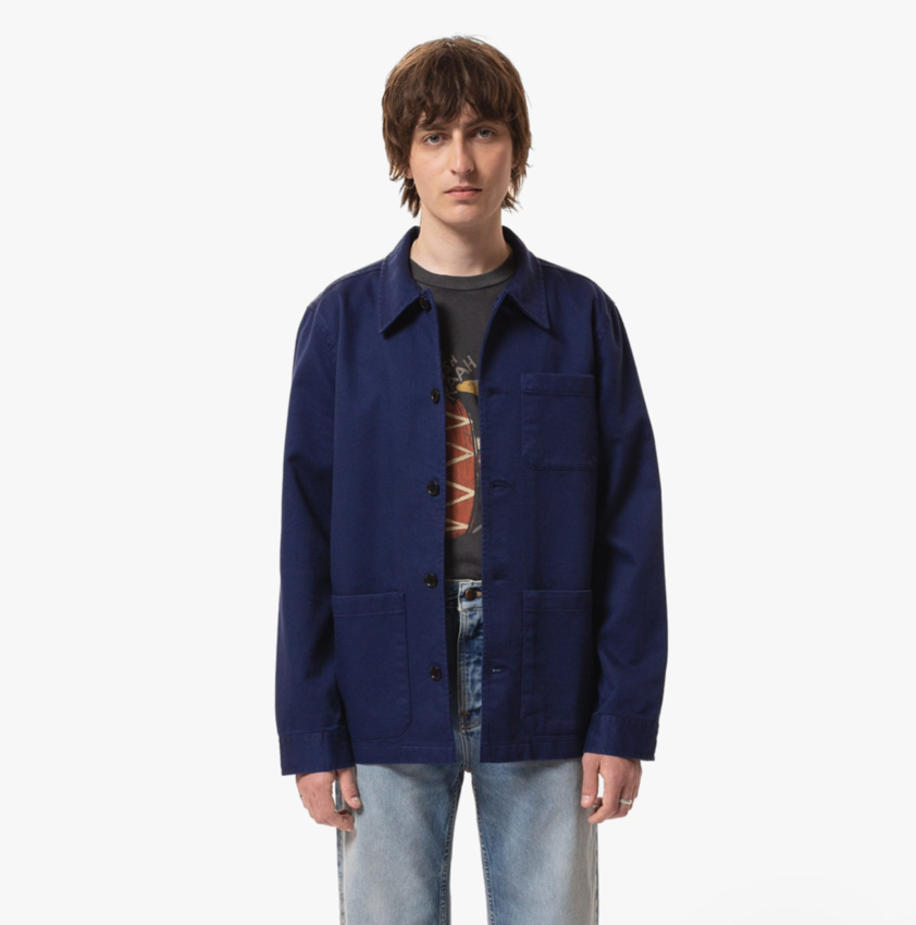 Nudie Jeans Barney Worker Jacket Mid Blue