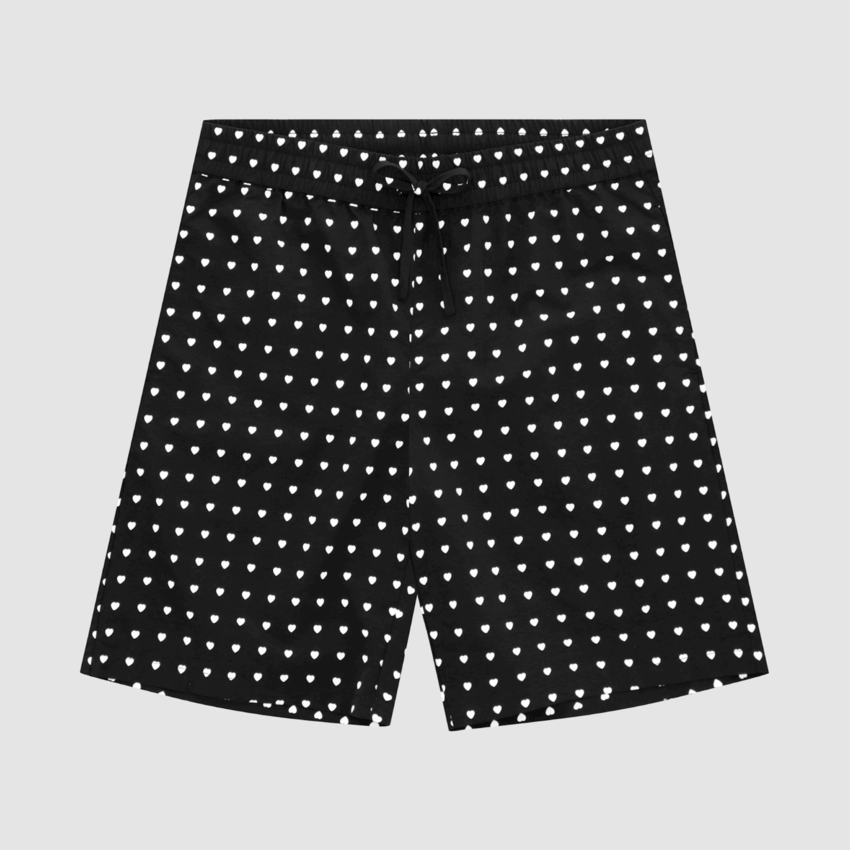 ARTE Antwerp Jules Heart Shorts Black/White