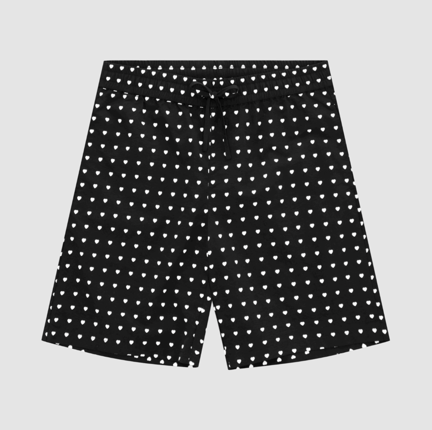 ARTE Antwerp Jules Heart Shorts Black/White