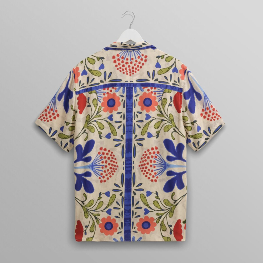 Wax London Didcot Shirt Summer Floral Multi