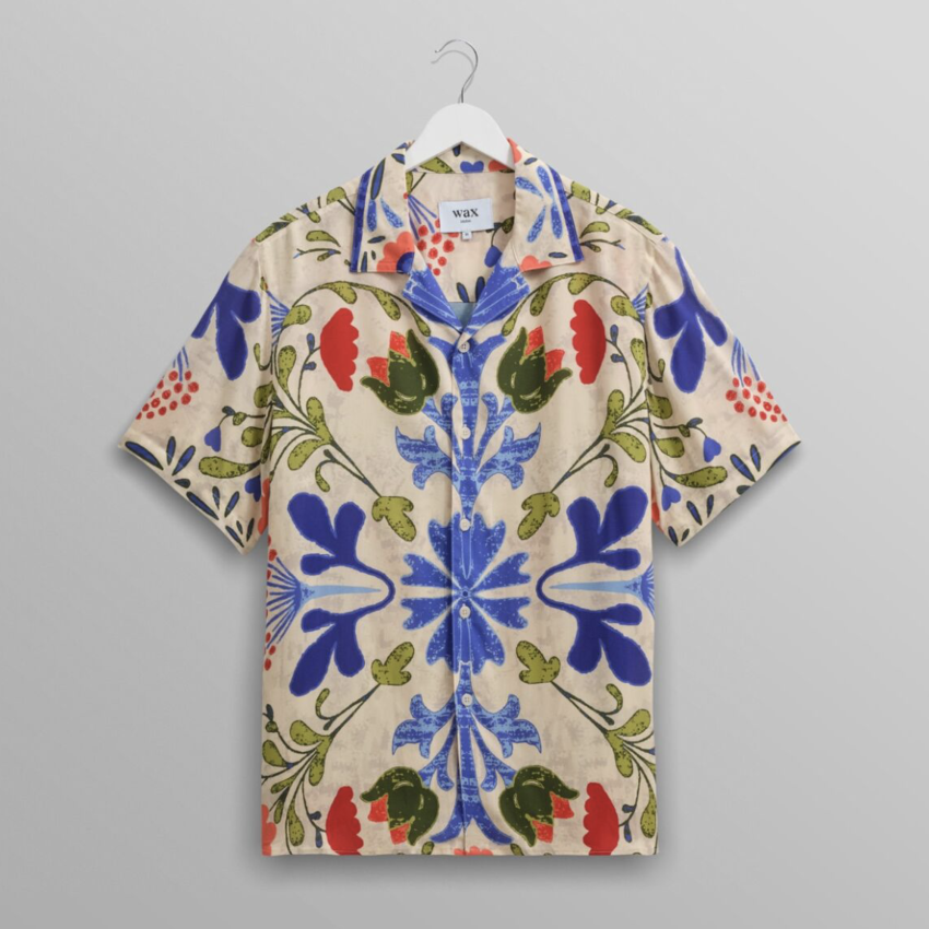 Wax London Didcot Shirt Summer Floral Multi