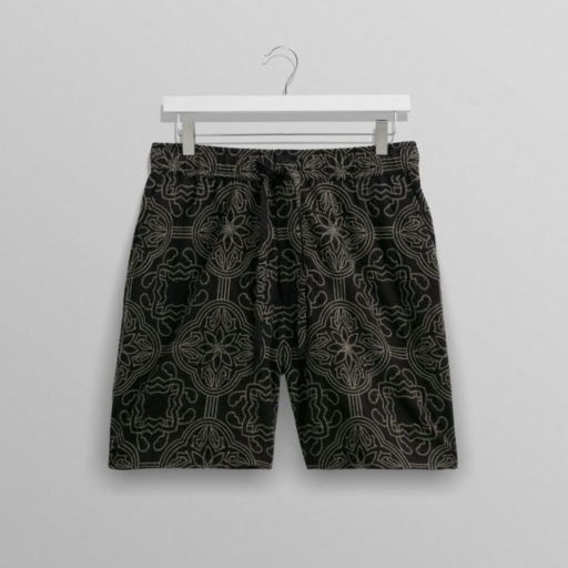 Wax London Kurt Short Tile Stitch Black/Green