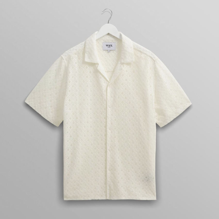 Didcot Shirt Corded Lace White